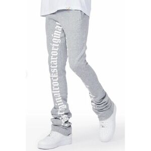 Rockstar Original | callie heather grey super stacked pants | Men's Small